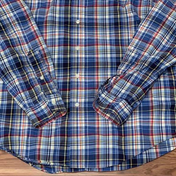Ralph Lauren Plaid L/S Casual Dress Shirt Sz Large - Picture 4 of 6
